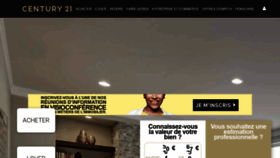 What Century21.fr website looked like in 2021 (3 years ago)