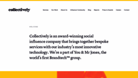 What Collectivelyinc.com website looked like in 2021 (3 years ago)