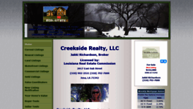 What Creeksiderealtyllc.com website looked like in 2021 (3 years ago)