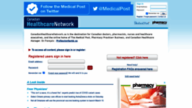 What Canadianhealthcarenetwork.ca website looked like in 2021 (3 years ago)