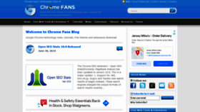 What Chromefans.org website looked like in 2021 (3 years ago)