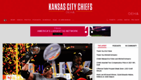What Chiefs.com website looked like in 2021 (3 years ago)