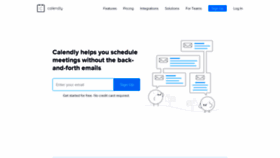 What Calendly.com website looked like in 2021 (3 years ago)