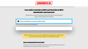 What Converto.io website looked like in 2021 (3 years ago)