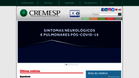 What Cremesp.org.br website looked like in 2021 (3 years ago)