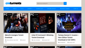 What Crotorrents.com website looked like in 2021 (3 years ago)