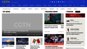 What Cgtn.com website looked like in 2021 (3 years ago)