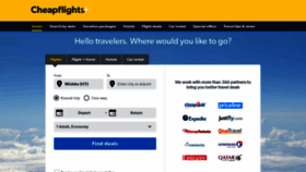What Cheapflights.com website looked like in 2021 (3 years ago)