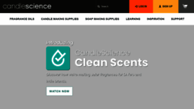 What Candlescience.com website looked like in 2021 (3 years ago)