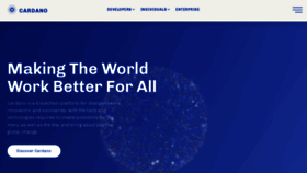 What Cardano.org website looked like in 2021 (3 years ago)