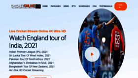 What Cricketonlinehd.com website looked like in 2021 (3 years ago)