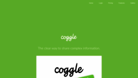 What Coggle.it website looked like in 2021 (3 years ago)