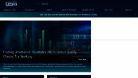 What Census.gov website looked like in 2021 (3 years ago)
