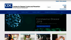 What Cdc.gov website looked like in 2021 (3 years ago)
