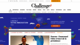 What Challenges.fr website looked like in 2021 (3 years ago)