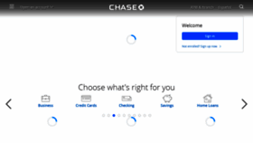 What Chase.com website looked like in 2021 (3 years ago)
