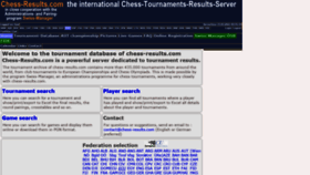 What Chess-results.com website looked like in 2021 (3 years ago)