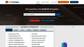 What Chiletrabajos.cl website looked like in 2021 (3 years ago)