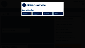 What Citizensadvice.org.uk website looked like in 2021 (3 years ago)