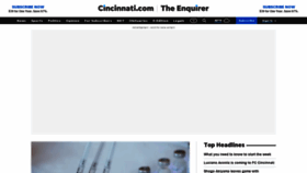 What Cincinnati.com website looked like in 2021 (3 years ago)