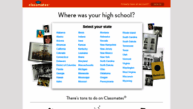 What Classmates.com website looked like in 2021 (3 years ago)