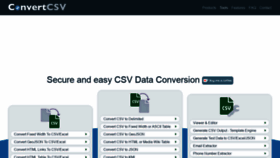 What Convertcsv.com website looked like in 2021 (3 years ago)