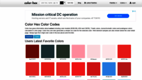 What Color-hex.com website looked like in 2021 (3 years ago)
