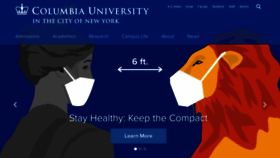 What Columbia.edu website looked like in 2021 (3 years ago)