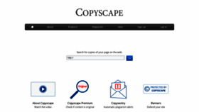 What Copyscape.com website looked like in 2021 (3 years ago)