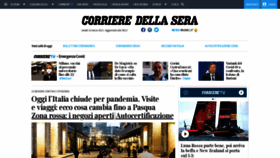 What Corriere.it website looked like in 2021 (5 years ago)