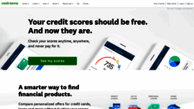 What Creditkarma.com website looked like in 2021 (3 years ago)
