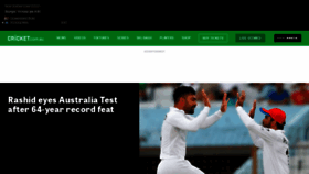 What Cricket.com.au website looked like in 2021 (3 years ago)