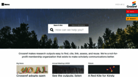 What Crossref.org website looked like in 2021 (3 years ago)