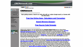What Csgnetwork.com website looked like in 2021 (4 years ago)