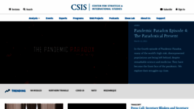 What Csis.org website looked like in 2021 (3 years ago)