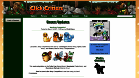 What Clickcritters.com website looked like in 2021 (3 years ago)