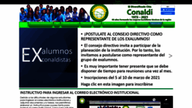 What Conaldi.edu.co website looked like in 2021 (3 years ago)