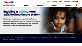 What Changehealthcare.com website looked like in 2021 (3 years ago)