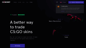 What Cs.money website looked like in 2021 (4 years ago)