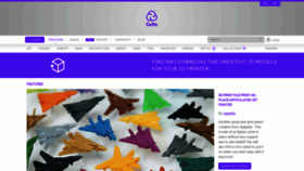 What Cults3d.com website looked like in 2021 (3 years ago)