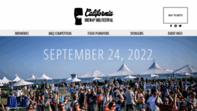 What Californiabrewfestival.com website looked like in 2021 (3 years ago)