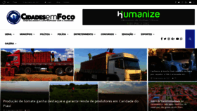 What Cidadesemfoco.com website looked like in 2021 (3 years ago)