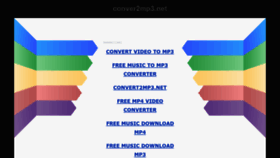 What Conver2mp3.net website looked like in 2021 (3 years ago)