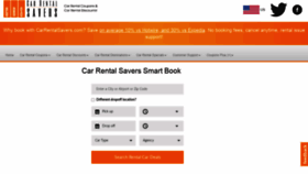 What Carrentalsavers.com website looked like in 2021 (3 years ago)