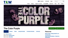What Colorpurple.com website looked like in 2021 (3 years ago)