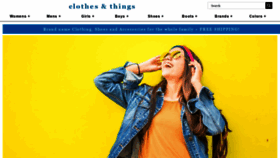 What Clothesandthings.com website looked like in 2021 (3 years ago)
