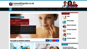 What Cosmedicguide.co.uk website looked like in 2021 (3 years ago)