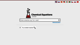 What Chemequations.com website looked like in 2021 (3 years ago)