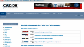 What Cad.de website looked like in 2021 (3 years ago)