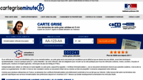 What Cartegriseminute.fr website looked like in 2021 (3 years ago)